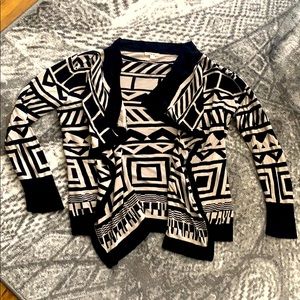 Timing Open Front Long Sleeve Cardigan. S/M fit.